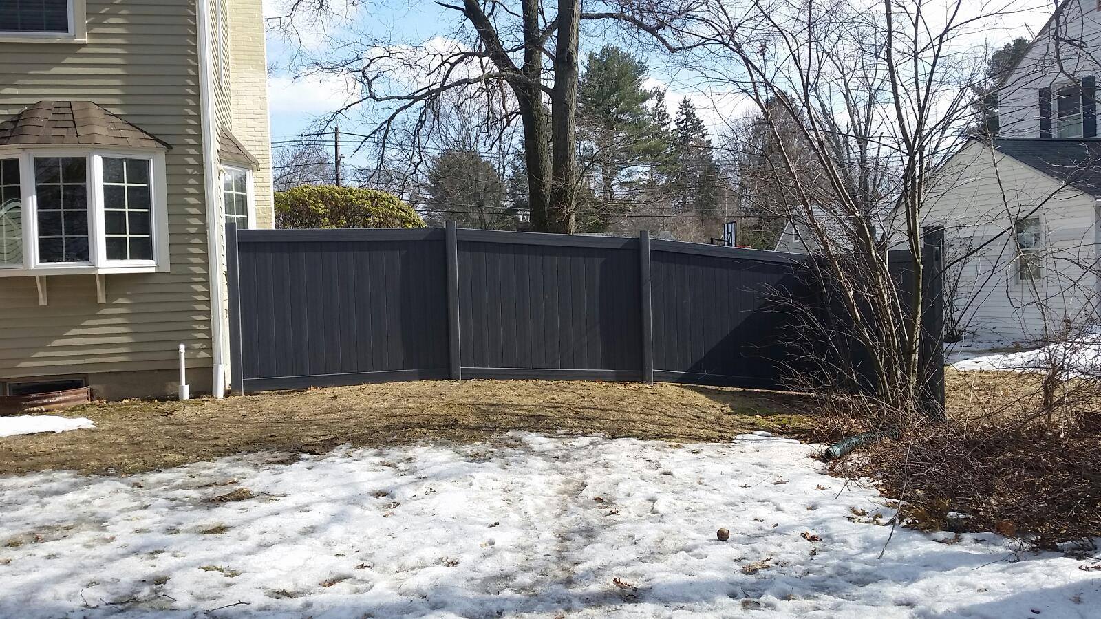 Black Vinyl Privacy Fence Black Vinyl Privacy Fence